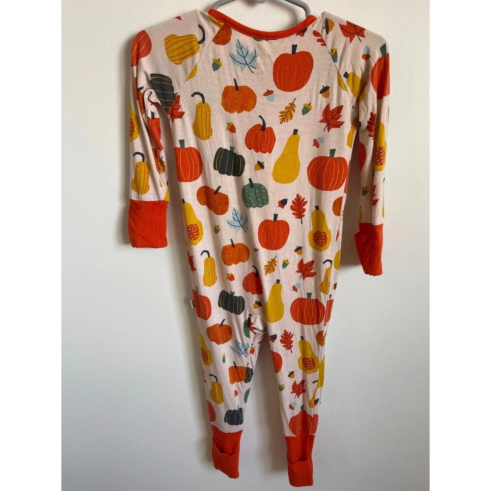 Little Sleepies Pumpkin Bamboo Zippy 6-12 Months